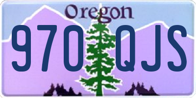 OR license plate 970QJS