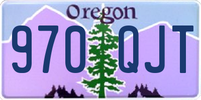 OR license plate 970QJT