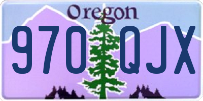 OR license plate 970QJX