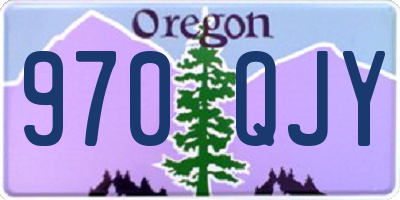 OR license plate 970QJY