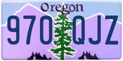 OR license plate 970QJZ