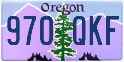 OR license plate 970QKF
