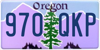 OR license plate 970QKP