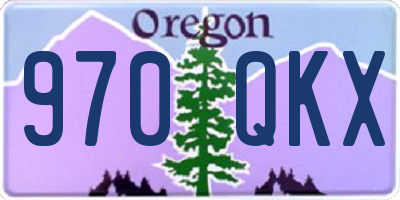 OR license plate 970QKX