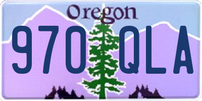 OR license plate 970QLA