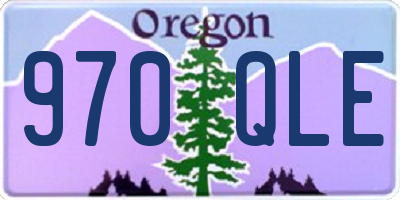 OR license plate 970QLE