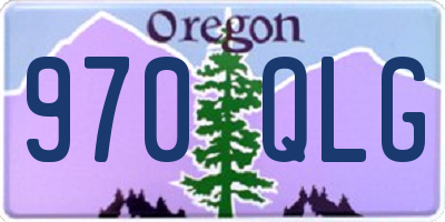OR license plate 970QLG