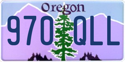 OR license plate 970QLL
