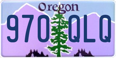 OR license plate 970QLQ