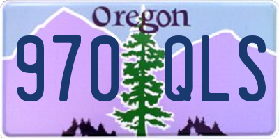 OR license plate 970QLS