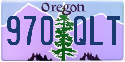 OR license plate 970QLT