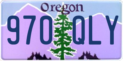 OR license plate 970QLY