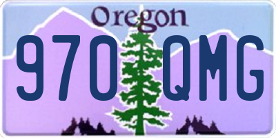 OR license plate 970QMG