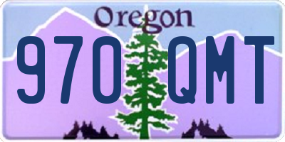OR license plate 970QMT
