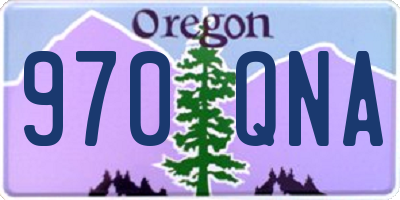 OR license plate 970QNA