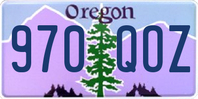 OR license plate 970QOZ