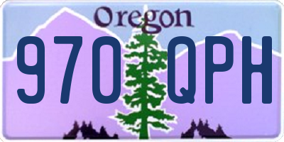 OR license plate 970QPH