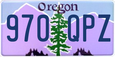 OR license plate 970QPZ