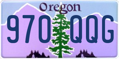 OR license plate 970QQG