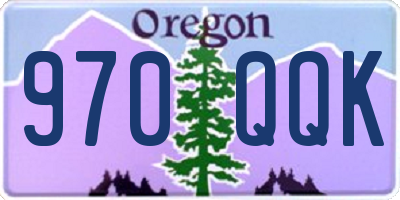 OR license plate 970QQK
