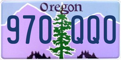 OR license plate 970QQO