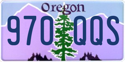 OR license plate 970QQS