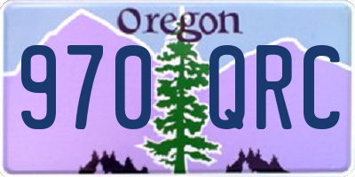 OR license plate 970QRC