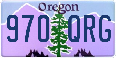OR license plate 970QRG