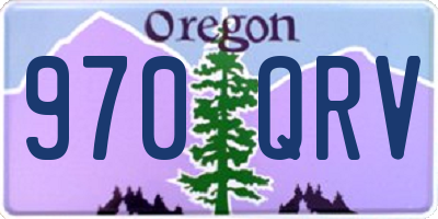 OR license plate 970QRV