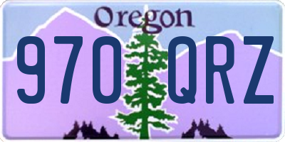 OR license plate 970QRZ