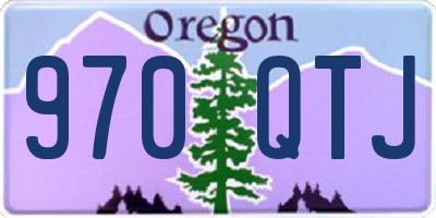 OR license plate 970QTJ