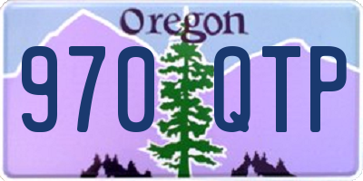 OR license plate 970QTP