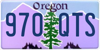 OR license plate 970QTS