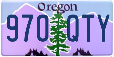 OR license plate 970QTY