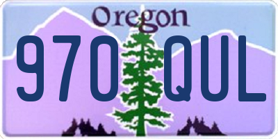 OR license plate 970QUL