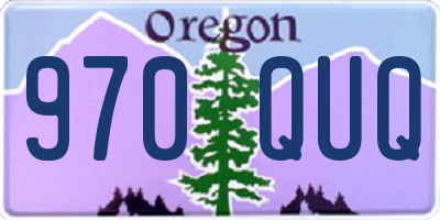 OR license plate 970QUQ