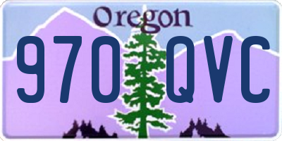 OR license plate 970QVC