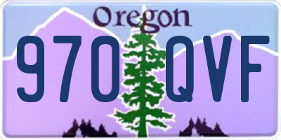 OR license plate 970QVF