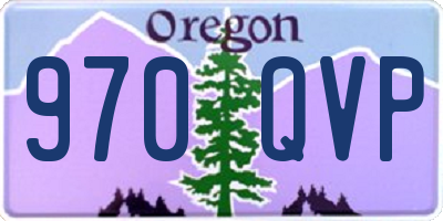 OR license plate 970QVP