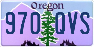 OR license plate 970QVS