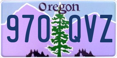 OR license plate 970QVZ