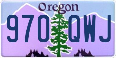 OR license plate 970QWJ
