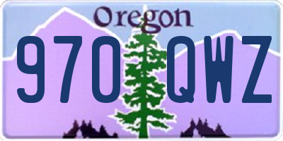 OR license plate 970QWZ