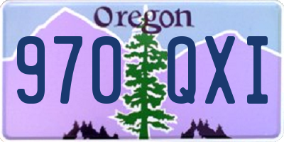 OR license plate 970QXI