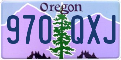 OR license plate 970QXJ
