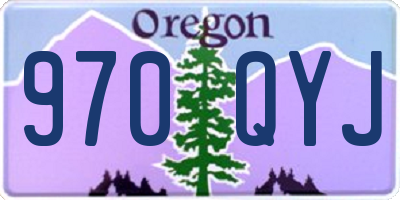 OR license plate 970QYJ