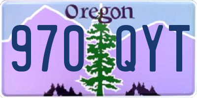 OR license plate 970QYT