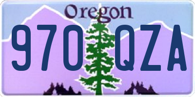 OR license plate 970QZA