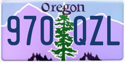 OR license plate 970QZL