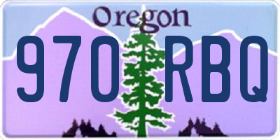 OR license plate 970RBQ